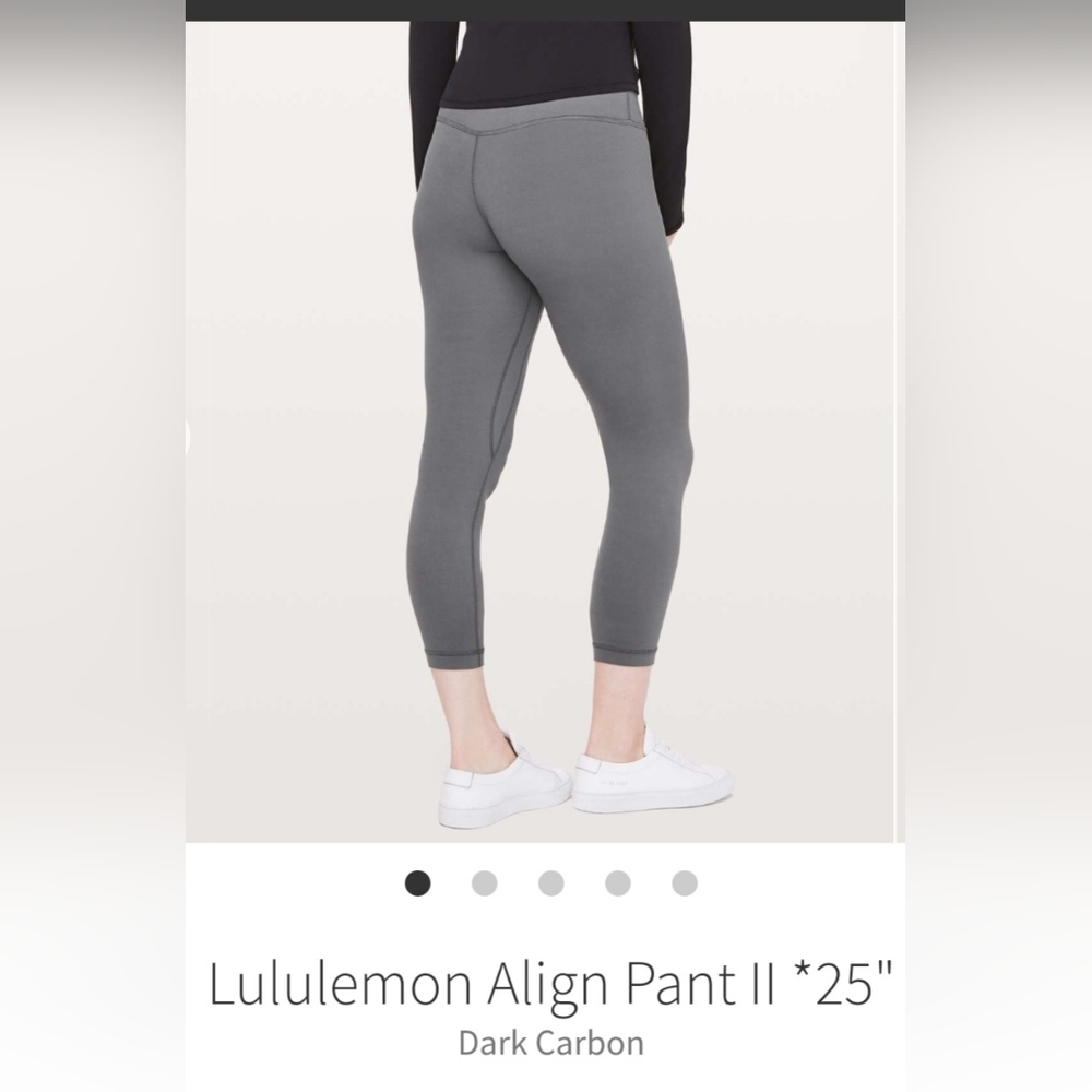 RARE NWT 🍋Lululemon🍋 Align Leggings Dark Carbon Size 2